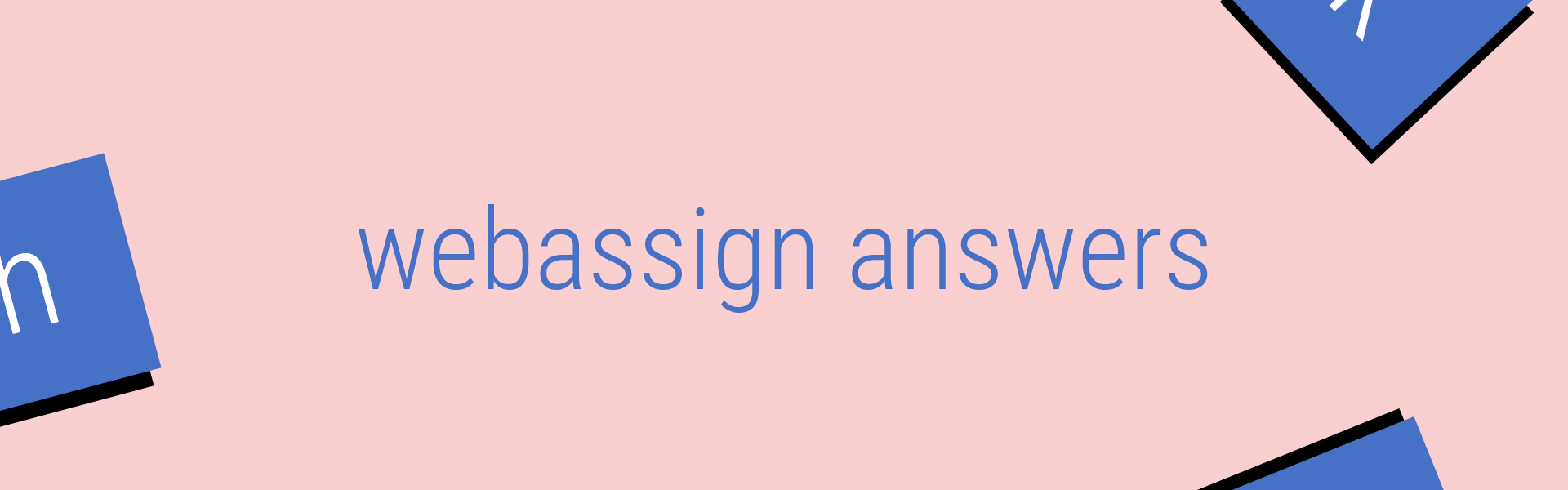 webassign answers